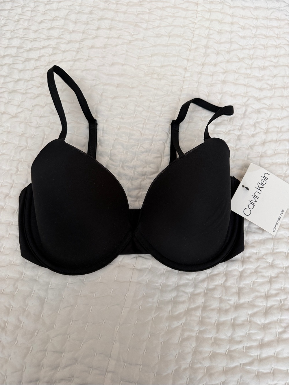 Calvin Klein Black T-Shirt Bra 32D NWT